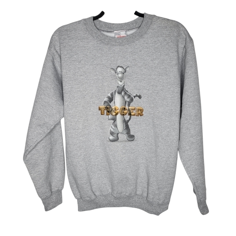 Vintage 90s Disney Store Tigger Winnie the Pooh Character Crewneck Sweatshirt S
